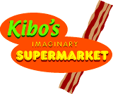 [Kibo's Imaginary Supermarket logo, with smaller bacon]