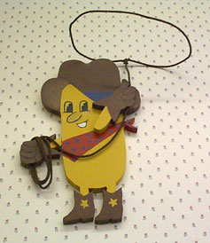 Twinkie The Kid in three-dimensional wood